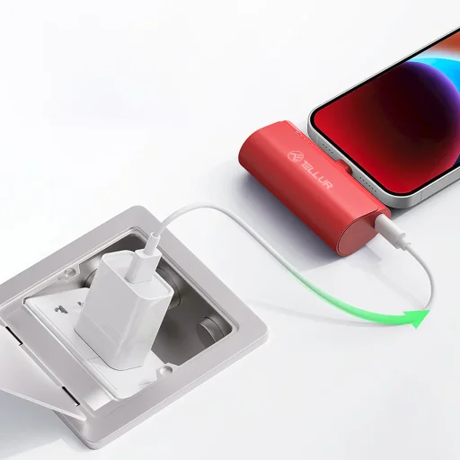 Tellur PD202 Powerbank 5000mAh piros - 6