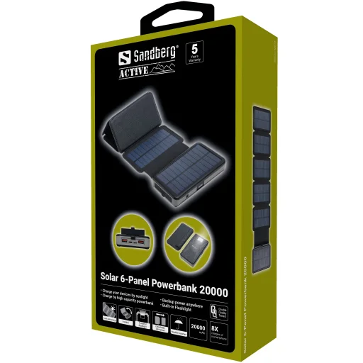Sandberg 420-73 Solar 6-Panel Powerbank 20000mAh - 5