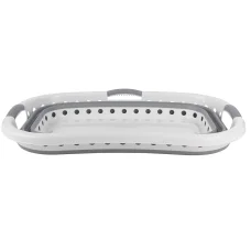 Beldray LA072979PGRYFEU7 Skladací kôš na bielizeň Hip Hugger 37 l, biely/sivý