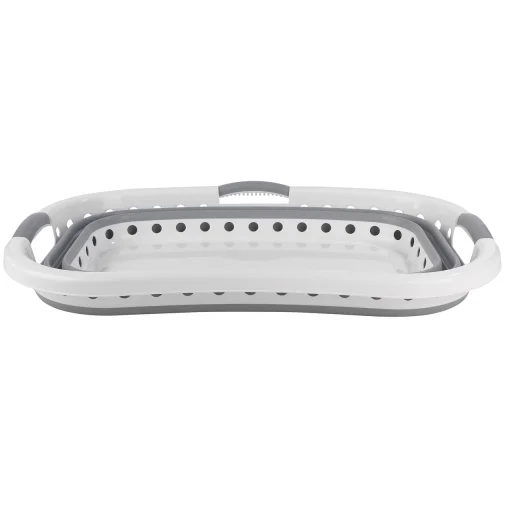 Beldray LA072979PGRYFEU7 Skladací kôš na bielizeň Hip Hugger 37 l, biely/sivý - 1