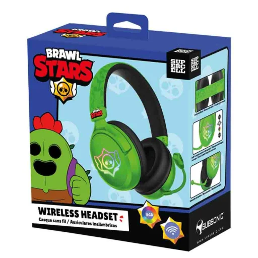 Subsonic vezeték nélküli gamer fejhallgató Brawl Stars Skull - 6
