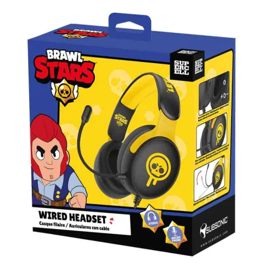 Subsonic herný headset Brawl Stars Drippy Skull - 6