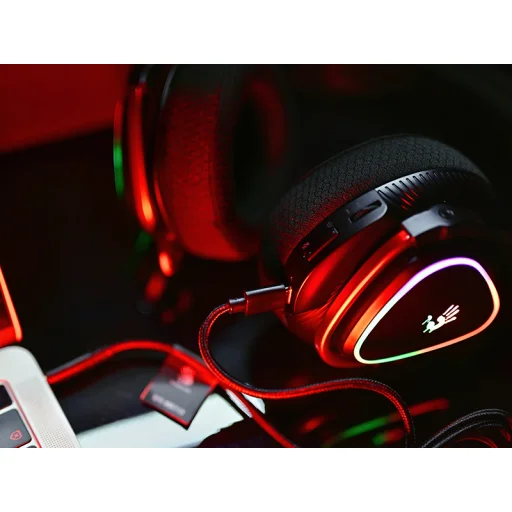 A4Tech 47751 Bloody MR710 RGB bezdrôtové herné slúchadlá, čierne - 7