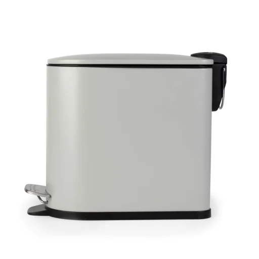 Beldray LA036690GRYPEU7 Slimline pedálový odpadkový kôš v tvare D, 5 litrov, sivý - 3