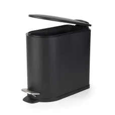 Beldray LA036690BLKPEU7 Slimline pedálový odpadkový kôš v tvare D, 5 litrov, biely