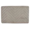 Beldray LA032647LGRYUFFEU7 antibakteriális chevron mintás memóriahabos fürdőszobaszőnyeg thumbnail