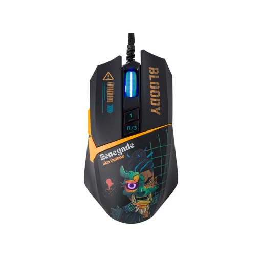 A4Tech 47619 Bloody W63 Max Renegade Midnight USB gamer egér - 2