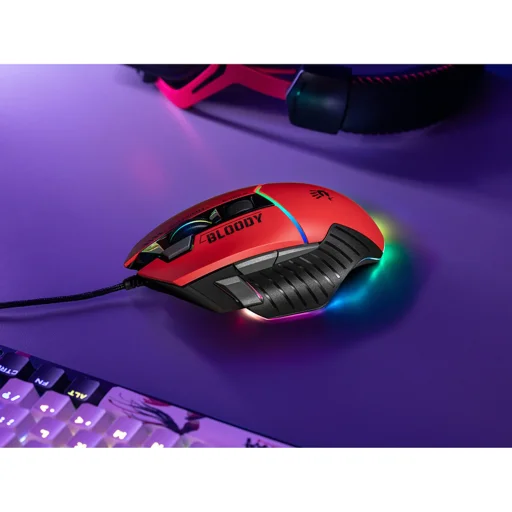 A4Tech 47257 Bloody W95MAX USB Sports Red gamer egér - 6