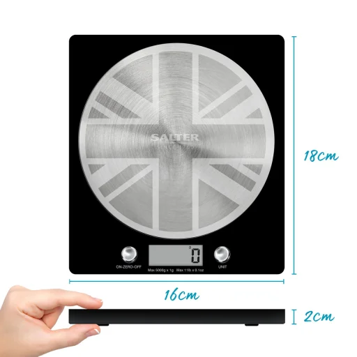 Salter 1036 UJBKDR Great British Disc digitálna kuchynská váha - 7