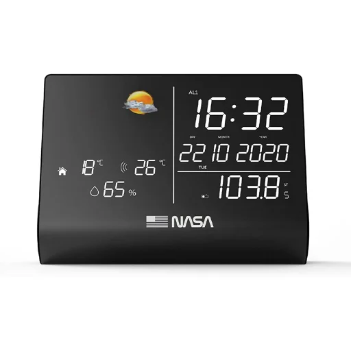 Nasa WSP1300 čierna meteostanica/Bluetooth reproduktor - 2