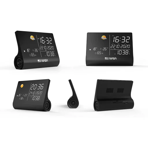 Nasa WSP1300 čierna meteostanica/Bluetooth reproduktor - 5