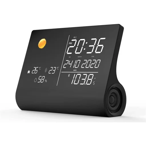 Nasa WSP1300 čierna meteostanica/Bluetooth reproduktor - 6