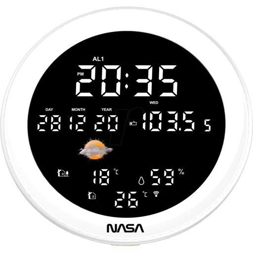 Nasa WSP1700 drevená meteostanica / Bluetooth reproduktor SHIP - 2