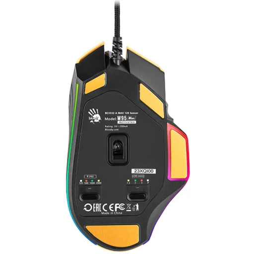 A4Tech 47259 Bloody W95MAX USB Sports Lime gamer egér - 5