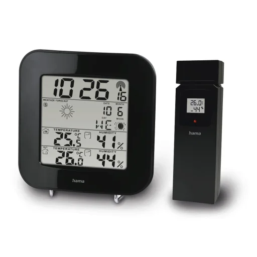 Hama 00186310 EWS-200 čierna meteostanica - 2