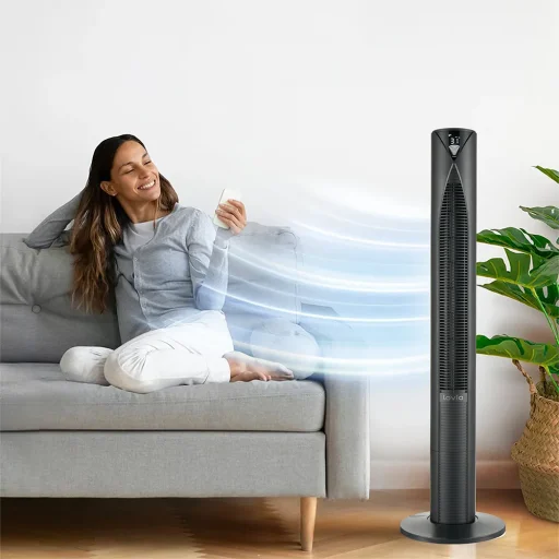 Lovio LVTF202Y24C-BK AirWave PRO fekete toronyventilátor - 10