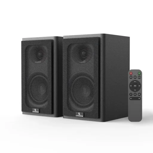 Laudberg XS1B regálové reproduktory 2.0 80W čierne - 1