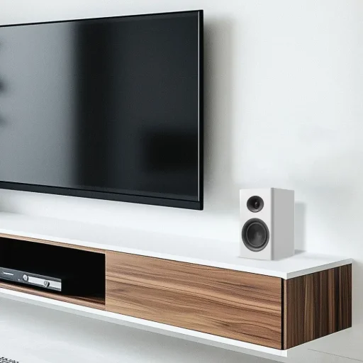 Laudberg XS1W regálové reproduktory 2.0 80W biele - 5