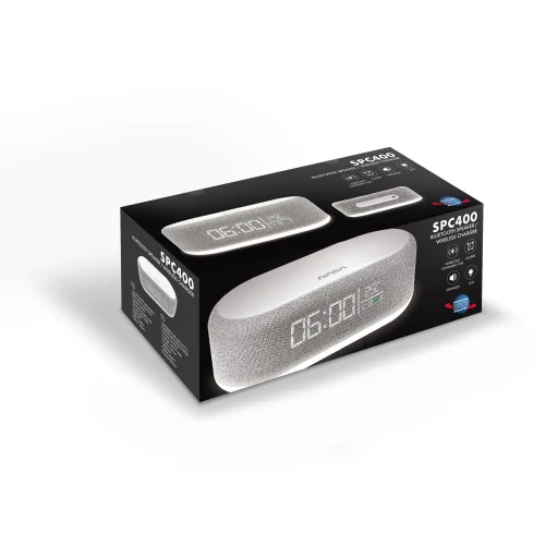 NASA SPC400 Bluetooth reproduktor / budík / bezdrôtová nabíjačka - 9