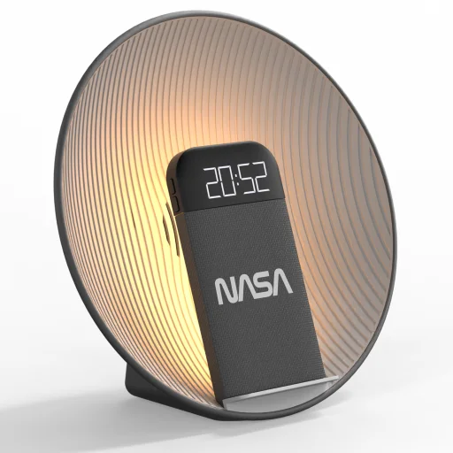 NASA SPC600 Bluetooth reproduktor / budík / bezdrôtová nabíjačka - 2