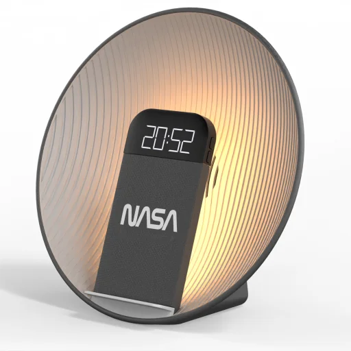 NASA SPC600 Bluetooth reproduktor / budík / bezdrôtová nabíjačka - 4