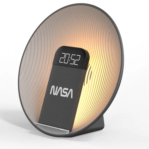 NASA SPC600 Bluetooth reproduktor / budík / bezdrôtová nabíjačka - 5