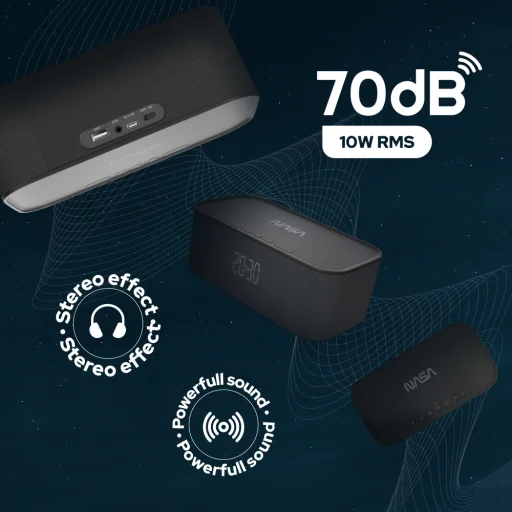 NASA SPC800 Bluetooth reproduktor / budík / bezdrôtová nabíjačka - 9