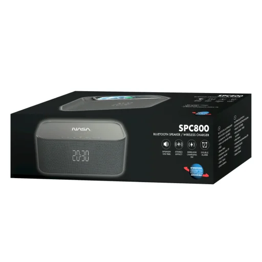 NASA SPC800 Bluetooth reproduktor / budík / bezdrôtová nabíjačka - 10
