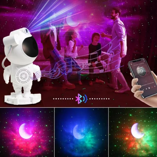 Hawk HW-STAR01 Astronaut hviezdny projektor s reproduktorom - 4