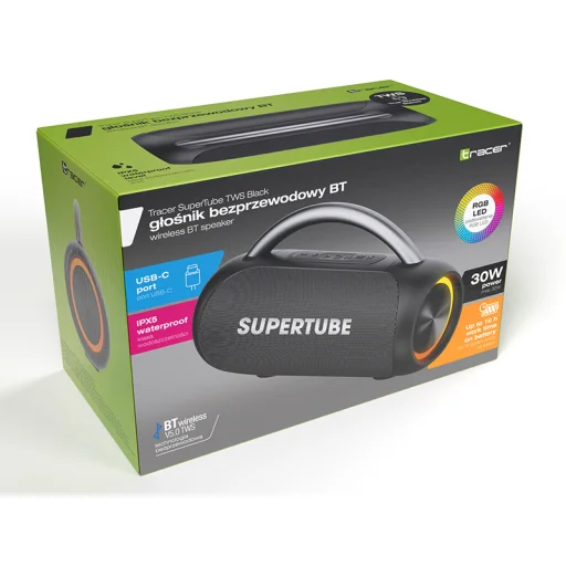 Tracer 47727 SuperTube TWS bezdrôtový Bluetooth reproduktor - 10