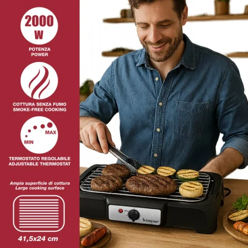 Elektrický gril Beper P101BBQ001 - 2