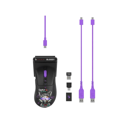 A4Tech 47744 Bloody R73 Ultra Duo Cypher Ghost gamer egér - 2