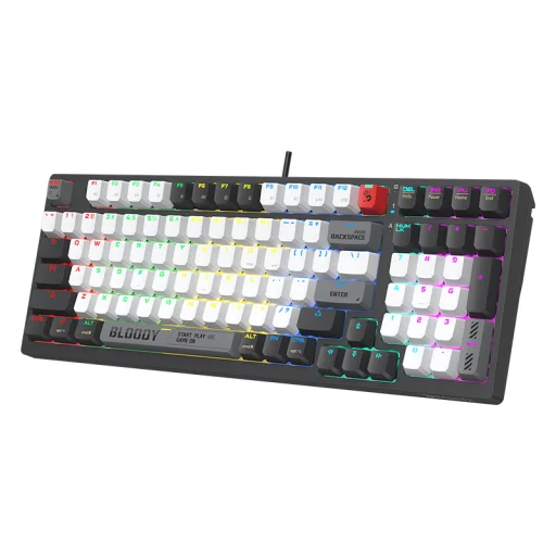 A4Tech 47735 Bloody WS98 szürke vezeték nélküli gaming billentyűzet (BLMS RED Plus kapcsolókkal) - 3