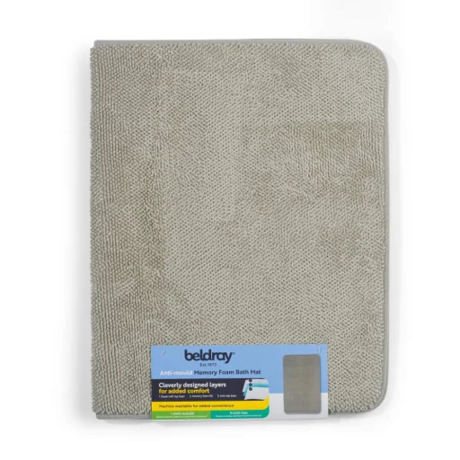 Beldray LA00000099NEU7 penészálló memóriahabos fürdőszobaszőnyeg 50 x 80 cm, szürke - 3