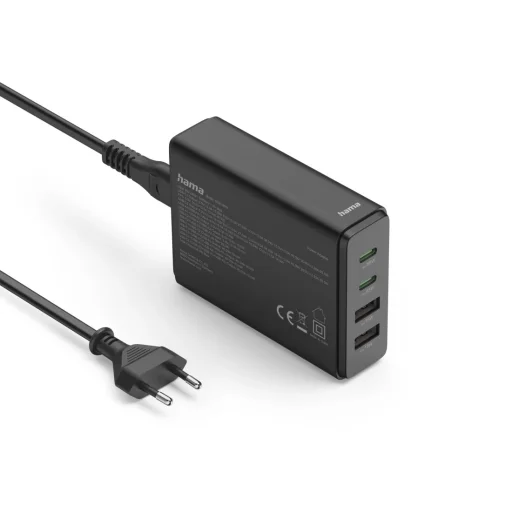Hama 00201979 USB-C/USB-A 65 W čierna sieťová nabíjacia stanica - 2