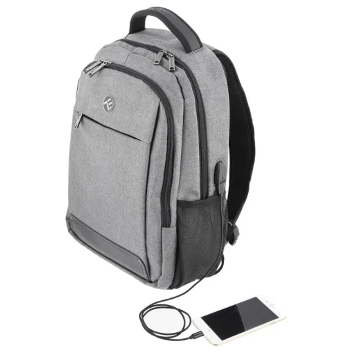 Tellur 15,6" batoh na notebook Companion, s USB portom, sivý - 2