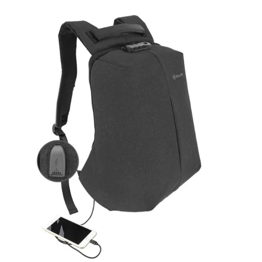Tellur 15,6" batoh na notebook proti krádeži V2, s USB portom, čierny - 2