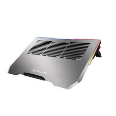 Tellur Cooler chladiaca podložka pod notebook Shade 17, s 3 ventilátormi, RGB LED, USB, USB-C, hliníková sivá