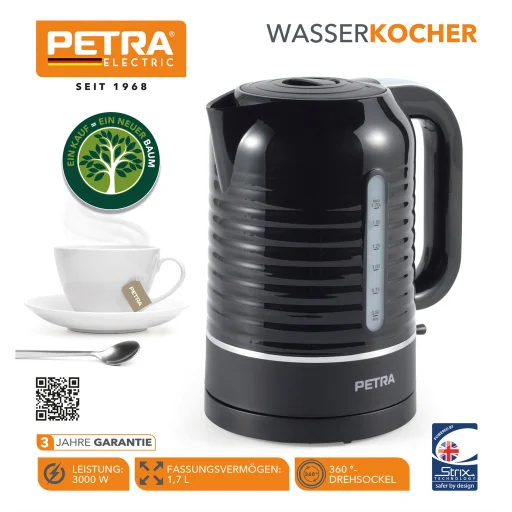 Petra PT5572BLKVDE Oscuro 3 kW rýchlovarná kanvica - 9