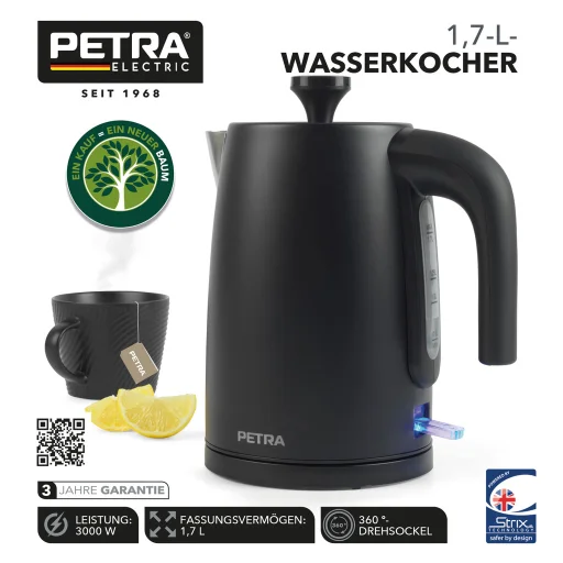 Petra PT5632MBLKVDE 3 kW rýchlovarná kanvica, matná čierna - 10