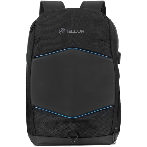 Tellur 15,6" batoh na notebook so svetelným pásom, USB portom, čierny - 3