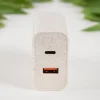Tellur Green 38W dvojportový sieťový USB-C nabíjací adaptér Type-C PD20W + USB QC3.0, krémový thumbnail