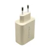 Tellur Green 38W dvojportový sieťový USB-C nabíjací adaptér Type-C PD20W + USB QC3.0, krémový thumbnail
