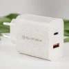 Tellur Green 38W dvojportový sieťový USB-C nabíjací adaptér Type-C PD20W + USB QC3.0, krémový thumbnail