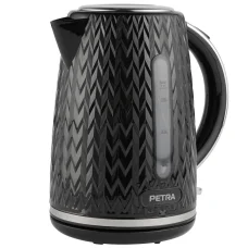 Petra PT3864BLKVDEEU10 Chevron rýchlovarná kanvica, čierna