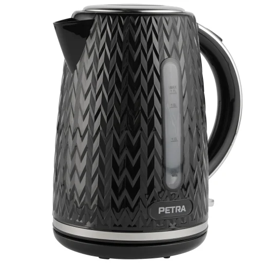 Petra PT3864BLKVDEEU10 Chevron rýchlovarná kanvica, čierna - 1