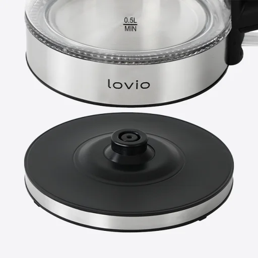 Lovio LVGEK001 sklenená elektrická rýchlovarná kanvica - 4