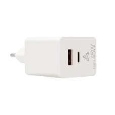 Sbox HC-45 sieťový USB-C nabíjací adaptér GaN 45W s 2 vstupmi