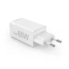Hama 00201996 Fast Charger GaN, 2x USB-C, 1x USB-A, mini nabíjačka, PD, 65W, biela thumbnail
