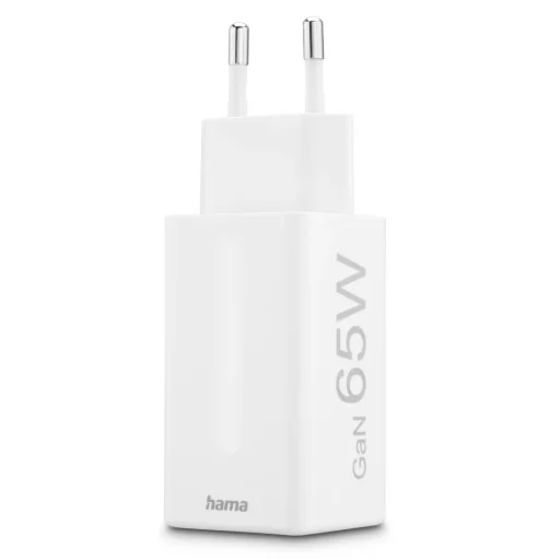 Hama 00201996 Fast Charger GaN, 2x USB-C, 1x USB-A, mini nabíjačka, PD, 65W, biela - 5